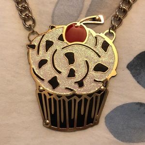 Betsey Johnson Cupcake Necklace